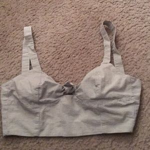 Cute bustier crop top